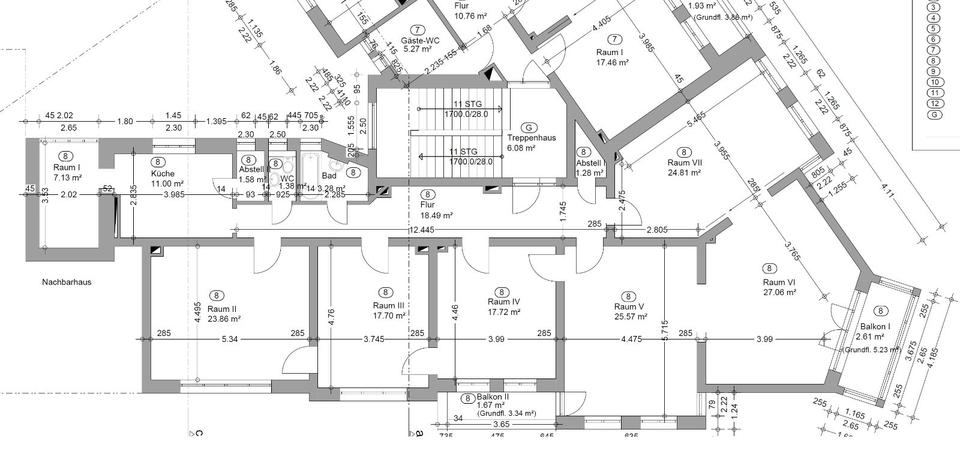 Etagenwohnung Hannover Vahrenwald-List - 6 Zimmer, 185 m&sup2;, 749.000&euro; | Angebot:25821763