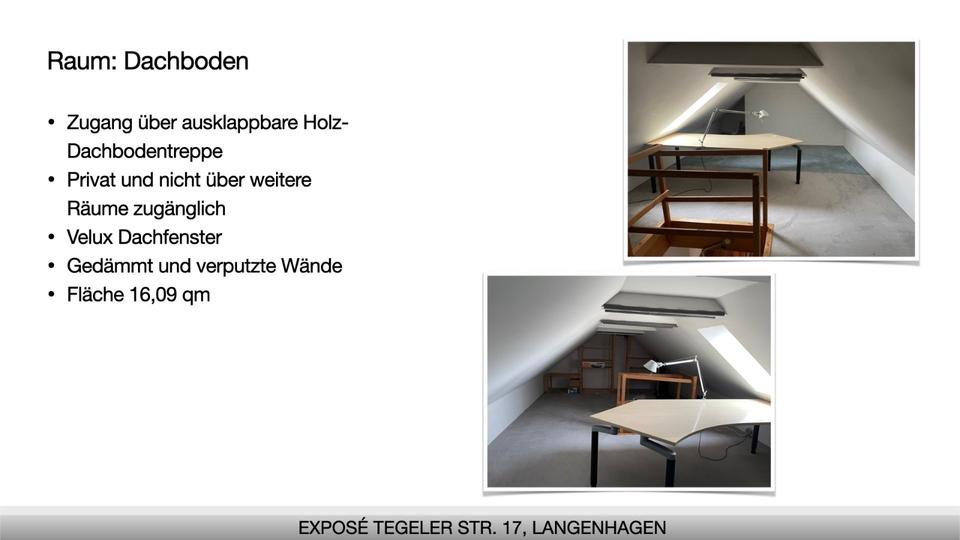 Dachgeschoßwohnung Langenhagen - 2.5 Zimmer, 63 m&sup2;, 235.000&euro; | Angebot:27477694
