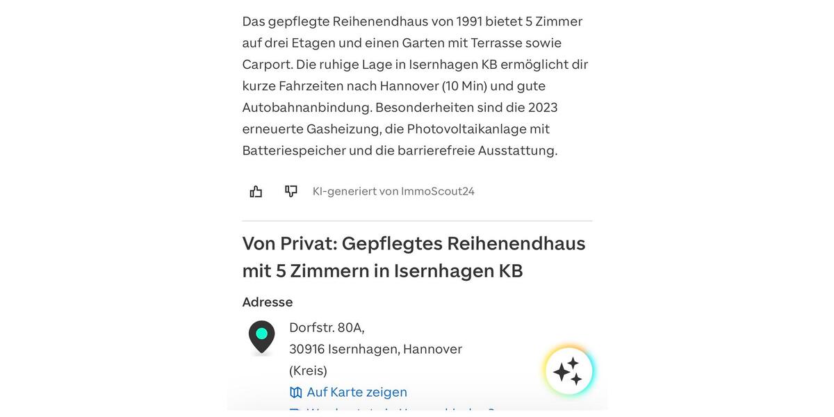 Reihenhaus Isernhagen - 5 Zimmer, 145 m&sup2;, 589.000&euro; | Angebot:25840952