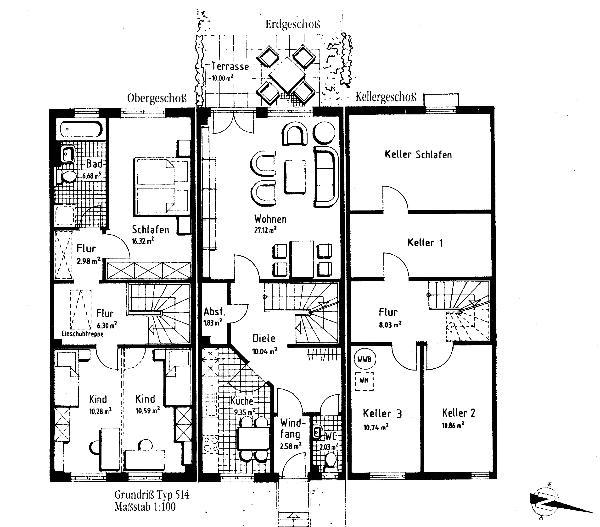 Reihenhaus Garbsen - 3 Zimmer, 109 m&sup2;, 434.000&euro; | Angebot:27217637