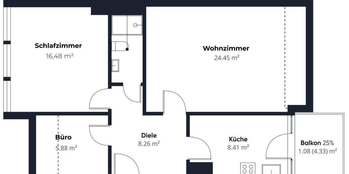 Etagenwohnung Springe - 2 Zimmer, 67 m&sup2;, 134.990&euro; | Angebot:25738426