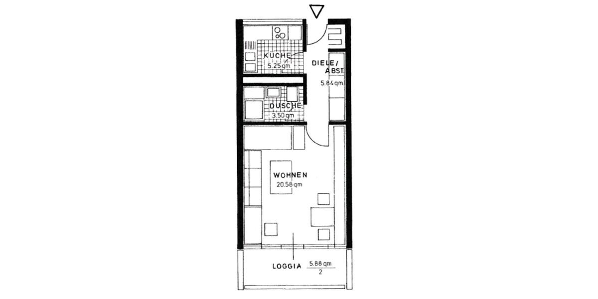 Etagenwohnung Hannover Linden-Limmer - 1 Zimmer, 38 m&sup2;, 63.000&euro; | Angebot:21553560