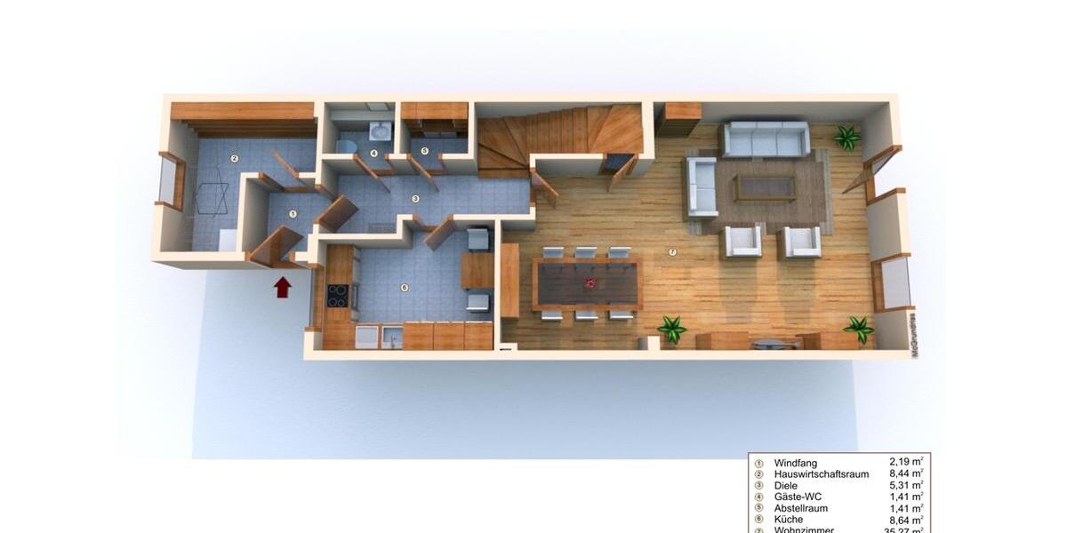 Reihenhaus Laatzen - 6 Zimmer, 150 m&sup2;, 1.550&euro; | Angebot:25612681