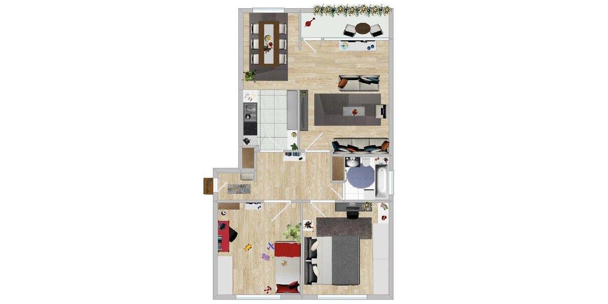 Etagenwohnung Laatzen - 3.5 Zimmer, 73 m&sup2;, 178.500&euro; | Angebot:26962136