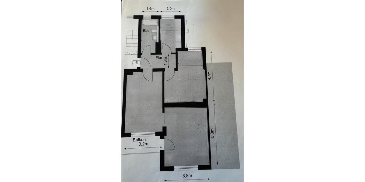 Etagenwohnung Hannover Vahrenwald-List - 3 Zimmer, 68 m&sup2;, 1.150&euro; | Angebot:26366758