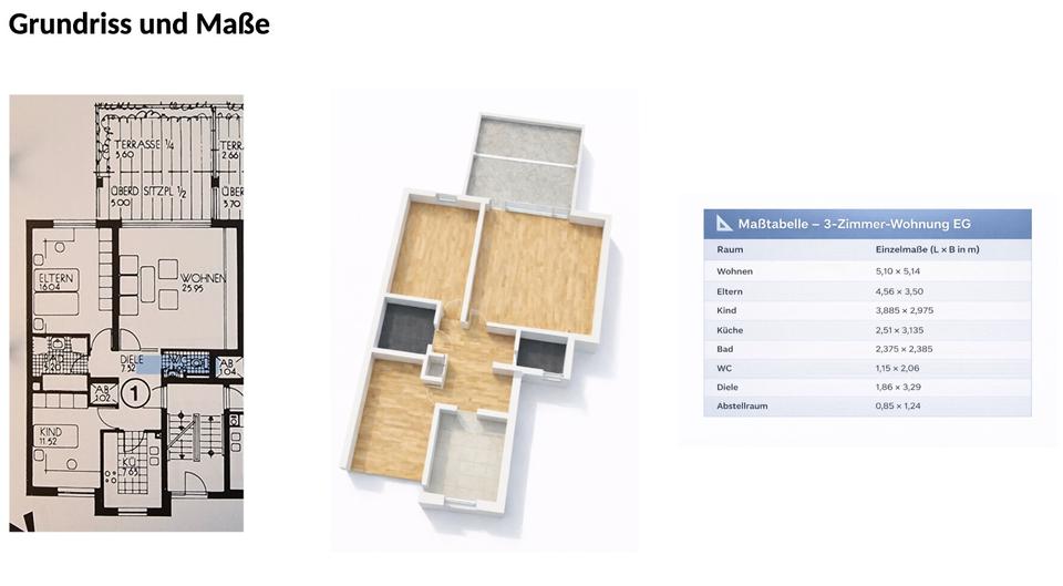 Hochparterre Hannover Ricklingen - 3 Zimmer, 85 m&sup2;, 299.000&euro; | Angebot:24806330