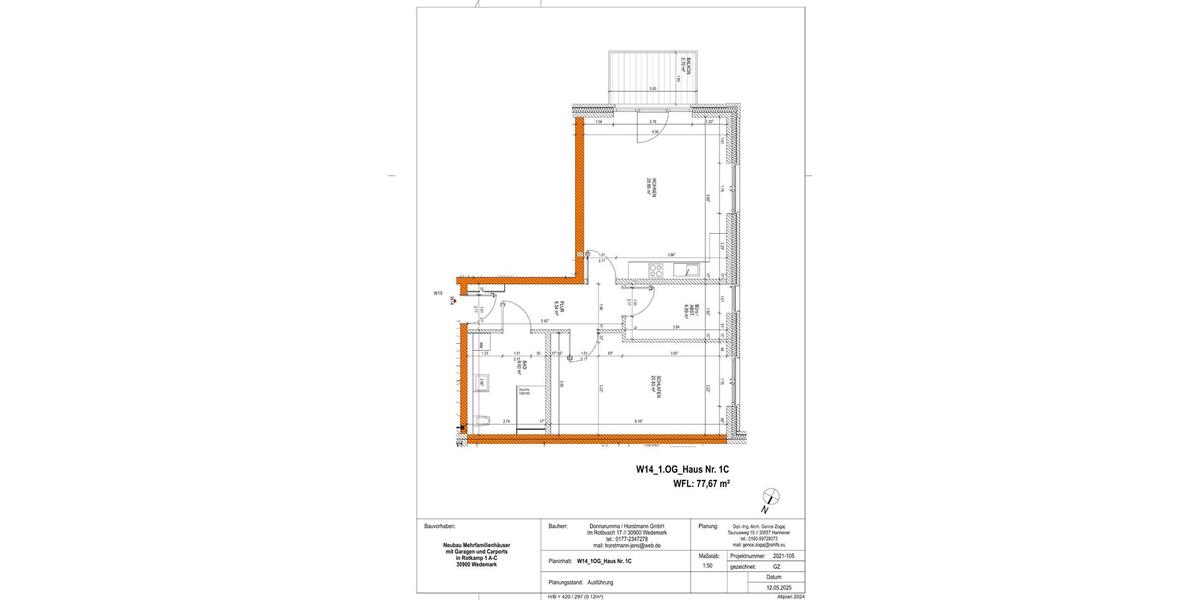 Etagenwohnung Wedemark - 2 Zimmer, 78 m&sup2;, 369.000&euro; | Angebot:26166437
