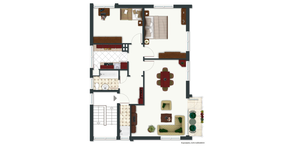 Erdgeschoßwohnung Sachsenhagen - 4 Zimmer, 83 m&sup2;, 850&euro; | Angebot:25960190