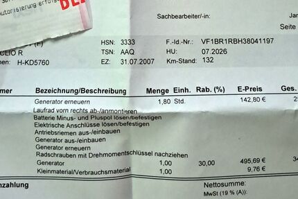 Renault Clio 223.071 km 1.099 &euro; Lehrte 31275