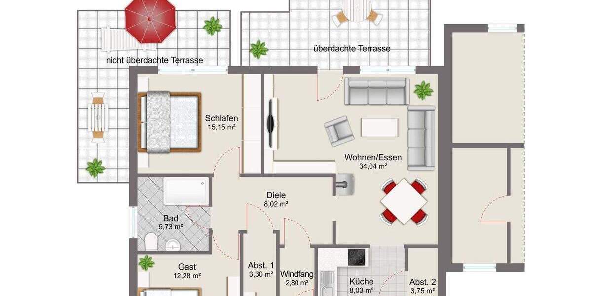 Bungalow Burgdorf - 3 Zimmer, 90 m&sup2;, 355.000&euro; | Angebot:25772062