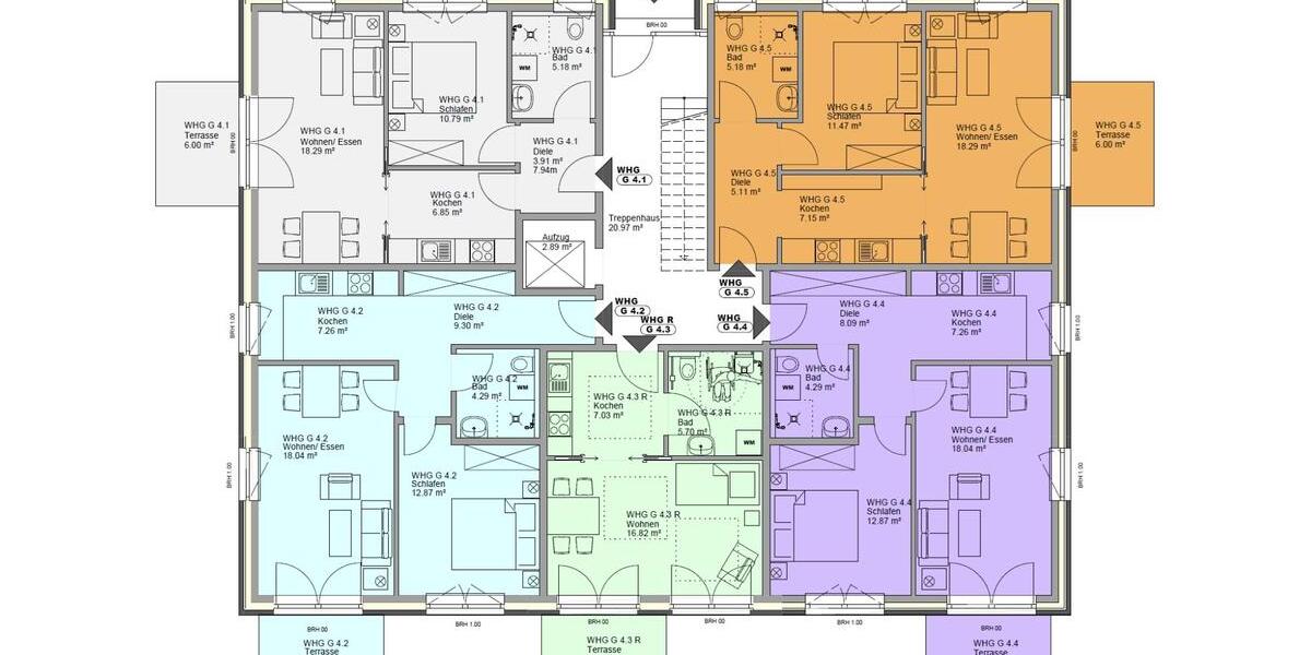 Erdgeschoßwohnung Garbsen Ortschaft Horst - 2 Zimmer, 48 m&sup2;, 768&euro; | Angebot:25902997