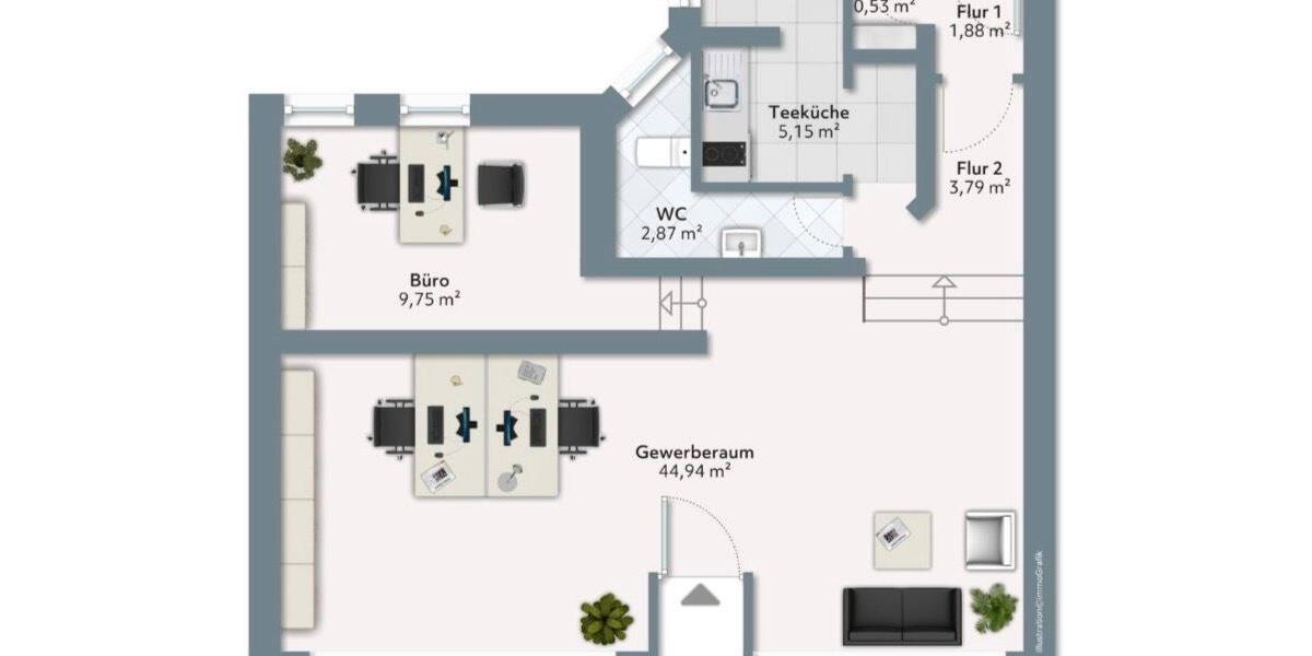Gewerbeobjekt Hannover Nord - 2.200&euro; | Angebot:25400158