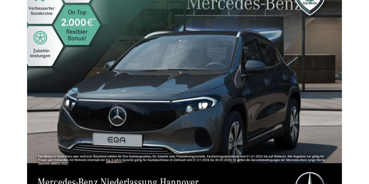 Mercedes-Benz EQA 11.052 km 37.490 &euro; Hannover/Langenhagen 30855