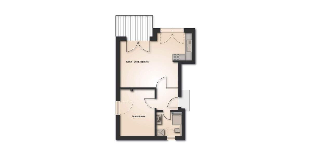 Etagenwohnung Hannover Groß Buchholz - 2 Zimmer, 55 m&sup2;, 225.000&euro; | Angebot:25731269