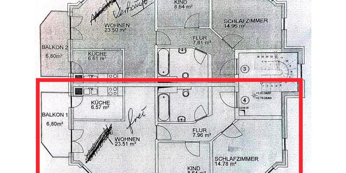 Etagenwohnung Langenhagen Brink - 3 Zimmer, 75 m&sup2;, 268.500&euro; | Angebot:26423311