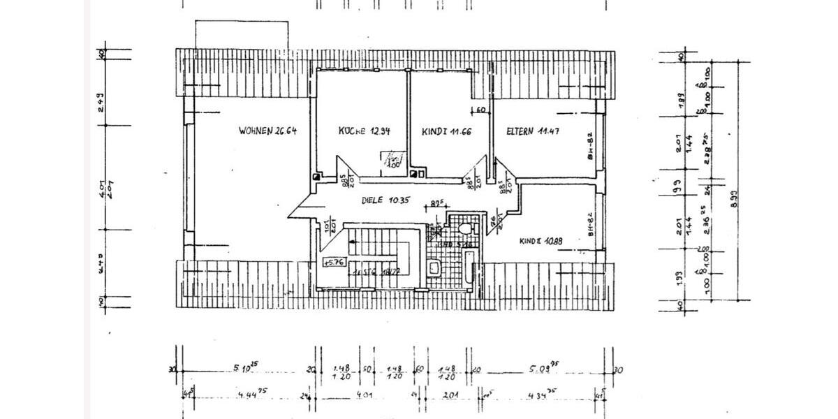 Dachgeschoßwohnung Neustadt am Rübenberge - 4 Zimmer, 93 m&sup2;, 697&euro; | Angebot:25172488