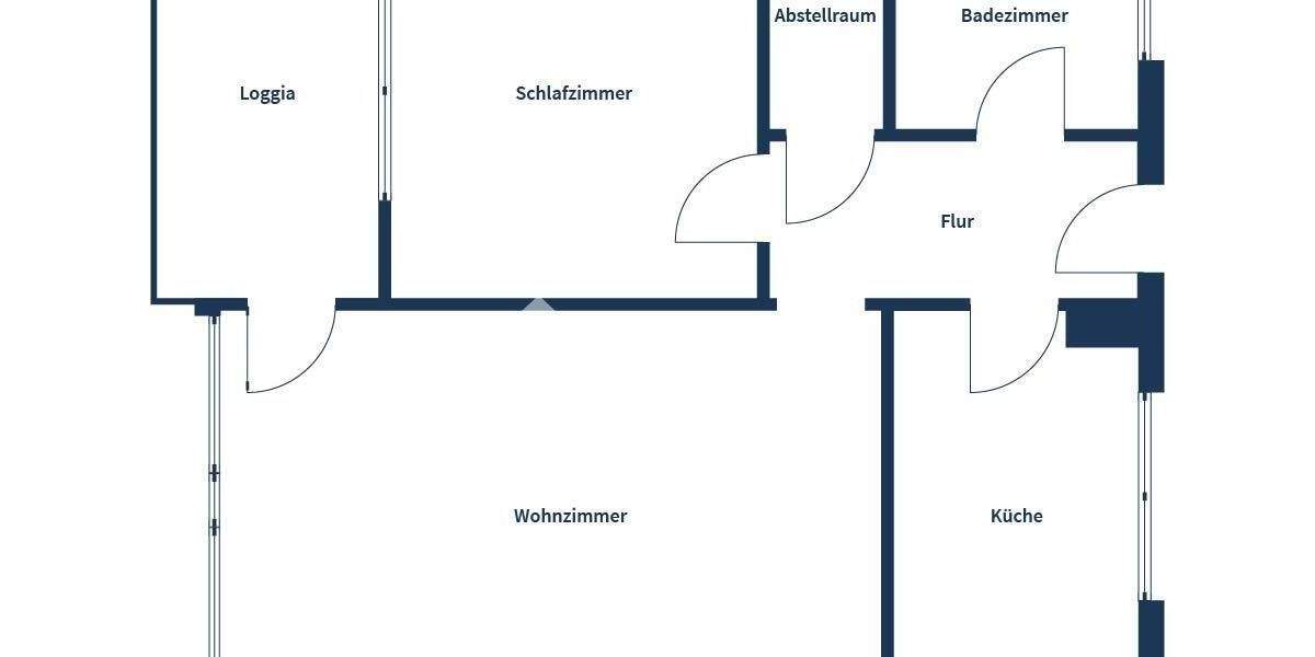 Etagenwohnung Hannover Groß Buchholz - 2 Zimmer, 55 m&sup2;, 239.000&euro; | Angebot:25677745