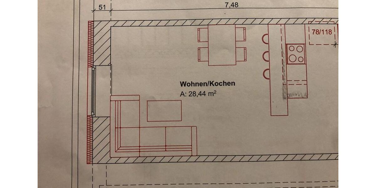 Dachgeschoßwohnung Garbsen Ortschaft Horst - 1.5 Zimmer, 47 m&sup2;, 520&euro; | Angebot:25874559