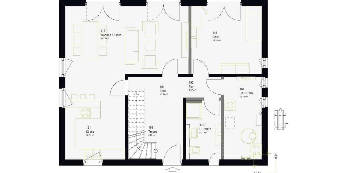 Mehrfamilienhaus, Wohnhaus Isernhagen Isernhagen F.B. - 6 Zimmer, 185 m&sup2;, 612.900&euro; | Angebot:26797284
