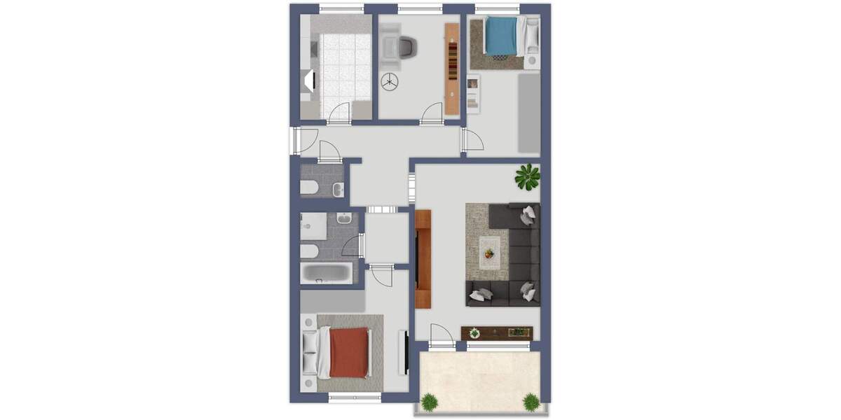 Etagenwohnung Wunstorf - 4 Zimmer, 96 m&sup2;, 192.000&euro; | Angebot:25733351