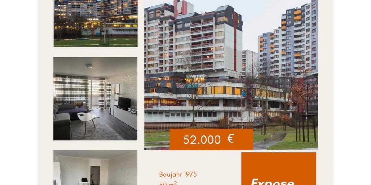 Etagenwohnung Hannover Linden-Limmer - 2 Zimmer, 50 m&sup2;, 52.000&euro; | Angebot:26058971
