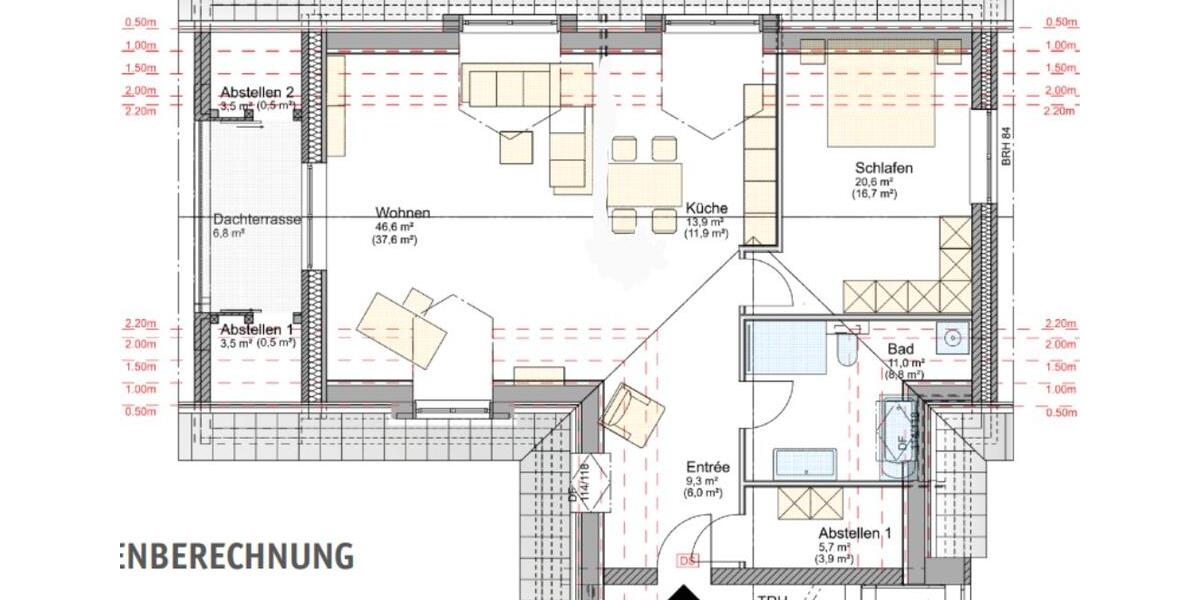Dachgeschoßwohnung Wedemark - 2 Zimmer, 88 m&sup2;, 1.230&euro; | Angebot:25994092