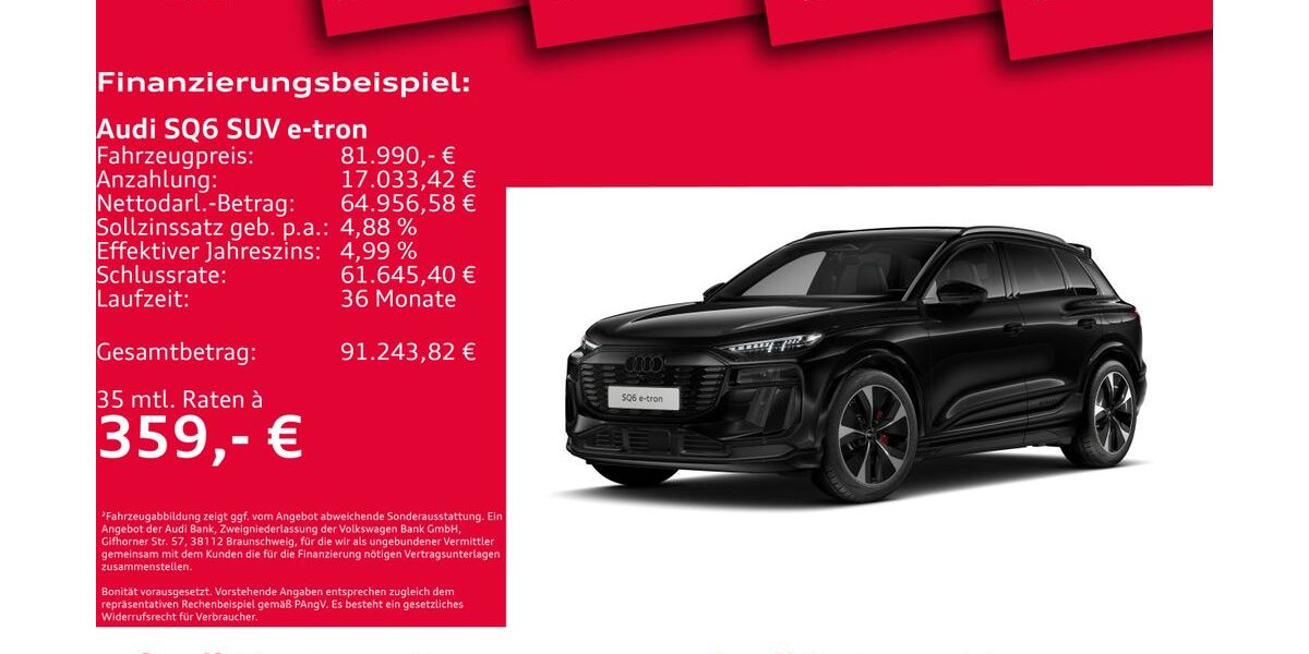 Audi SQ6 e-tron 13.923 km 80.850 &euro; Hannover 30179