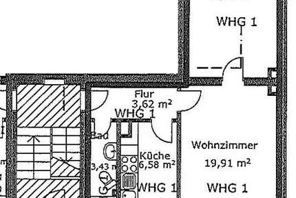Wohnung Hannover Badenstedt - 2 Zimmer, 50 m&sup2;, 179.000&euro; | Angebot:26699735