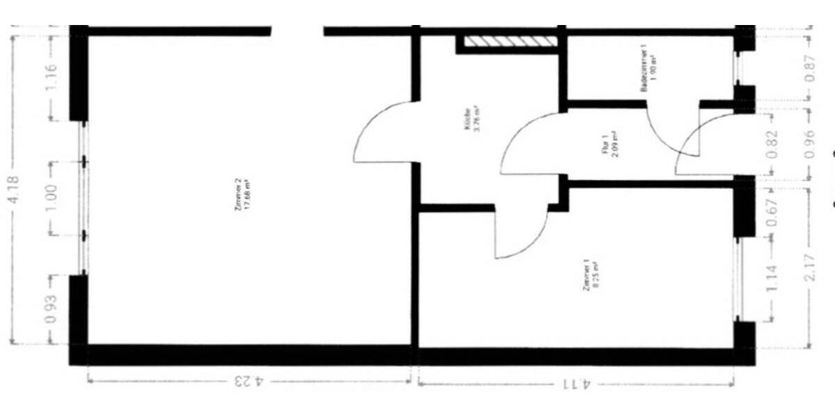 Etagenwohnung Hannover Ricklingen - 2 Zimmer, 34 m&sup2;, 580&euro; | Angebot:25996819