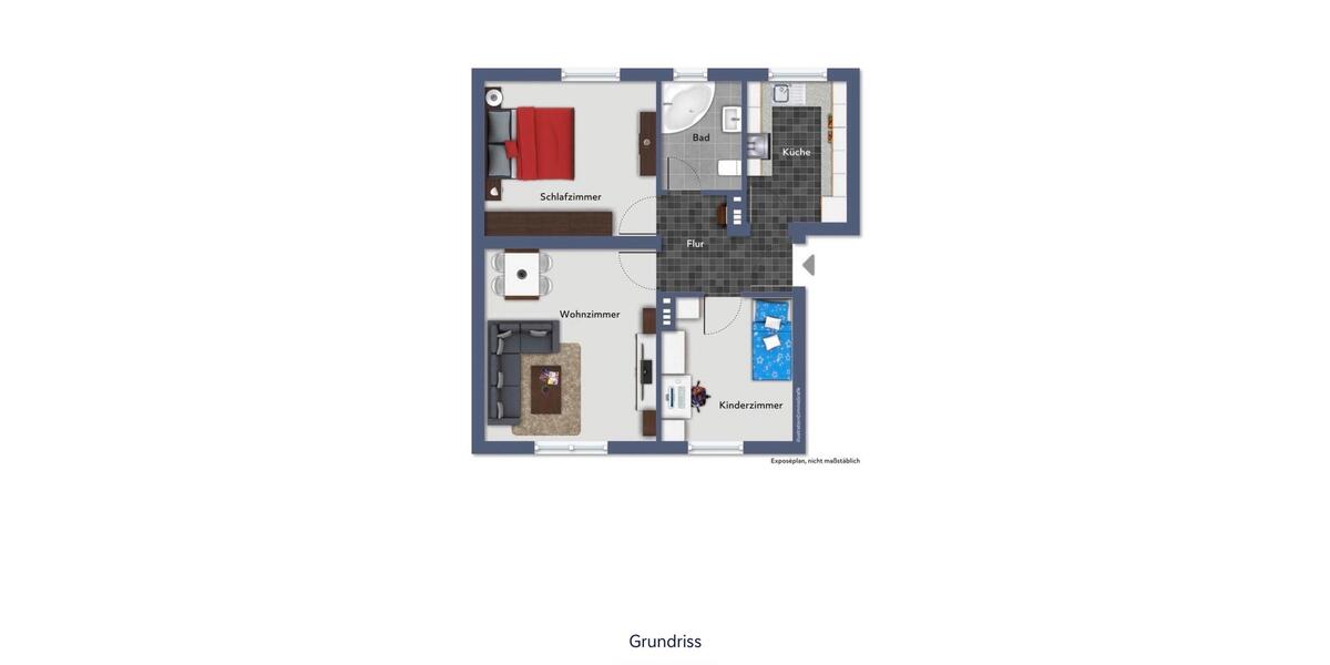 Etagenwohnung Langenhagen - 3 Zimmer, 63 m&sup2;, 820&euro; | Angebot:25417226