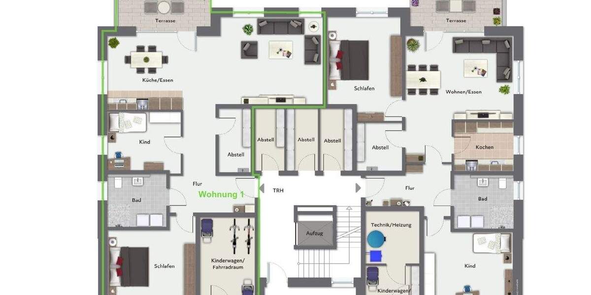 Etagenwohnung Haste Hohnhorst - 3 Zimmer, 107 m&sup2;, 395.000&euro; | Angebot:25878710