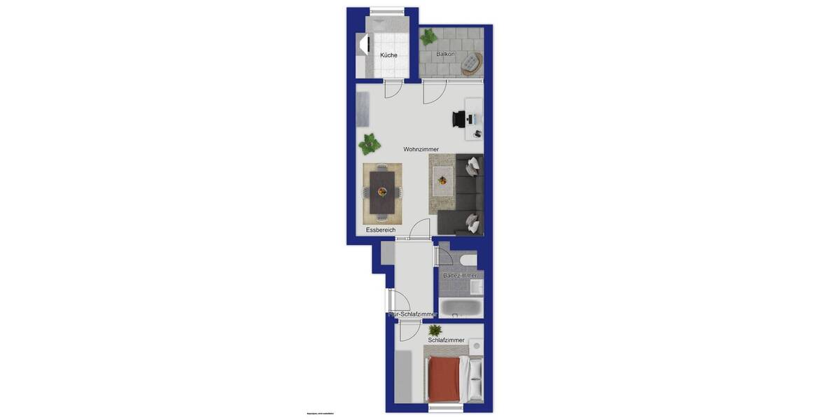 Etagenwohnung Hannover Anderten - 2 Zimmer, 47 m&sup2;, 130.000&euro; | Angebot:25996538