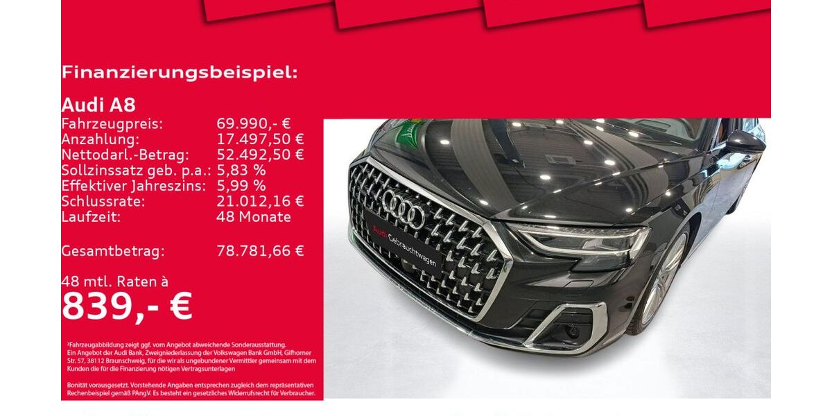 Audi A8 41.040 km 69.350 &euro; Hannover 30179