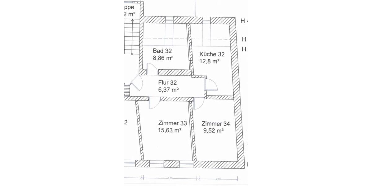 Etagenwohnung Hannover Vahrenwald-List - 2 Zimmer, 55 m&sup2;, 770&euro; | Angebot:25841924
