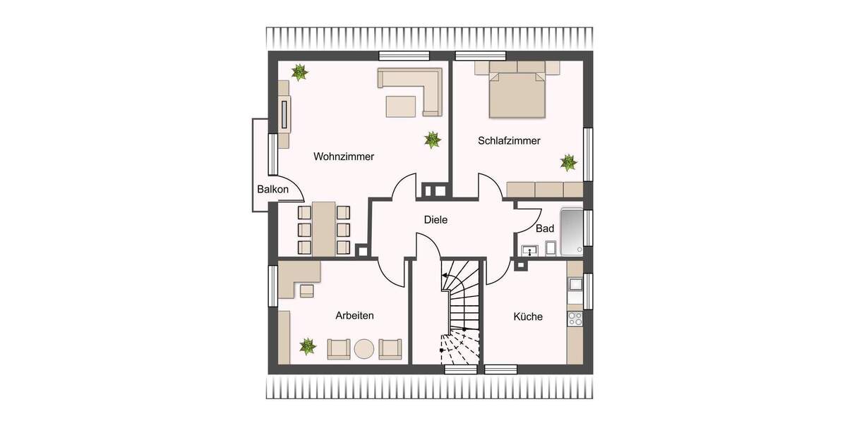 Etagenwohnung Burgwedel Wettmar - 3 Zimmer, 76 m&sup2;, 800&euro; | Angebot:25664228