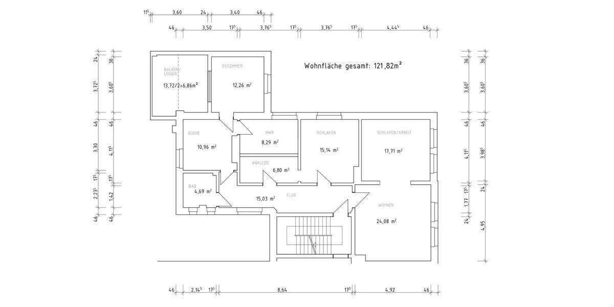 Etagenwohnung Seelze - 4 Zimmer, 122 m&sup2;, 360.000&euro; | Angebot:27452453