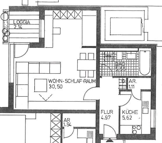 Etagenwohnung Springe - 2 Zimmer, 50 m&sup2;, 550&euro; | Angebot:25613381