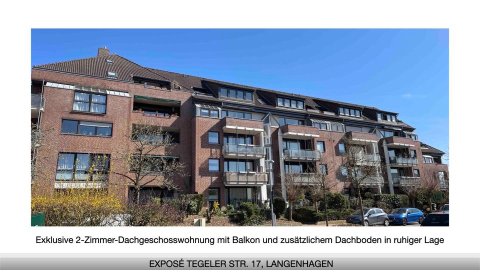 Dachgeschoßwohnung Langenhagen - 2.5 Zimmer, 63 m&sup2;, 235.000&euro; | Angebot:27477694