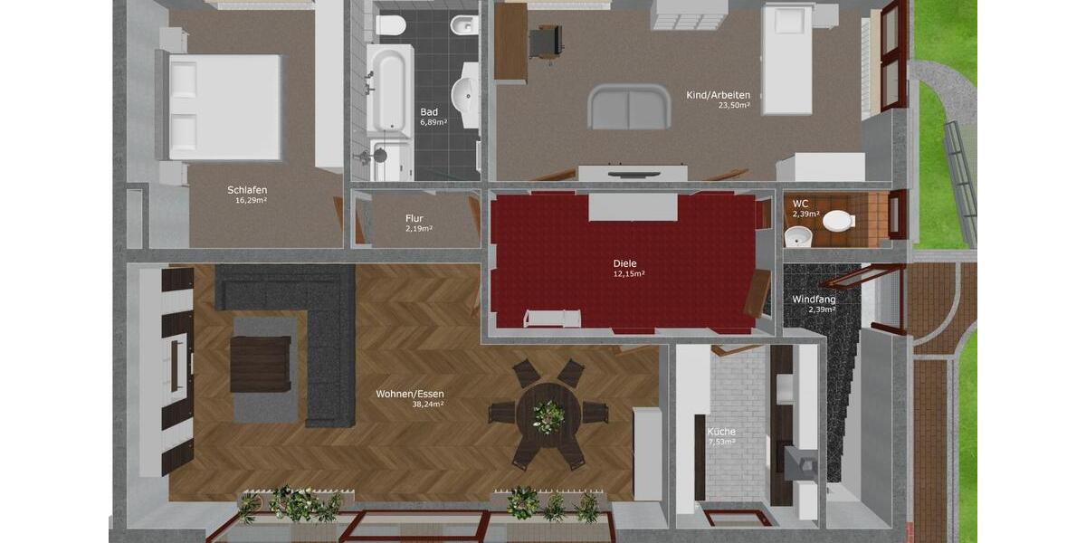 Doppelhaushälfte Hannover Buchholz-Kleefeld - 3 Zimmer, 210 m&sup2;, 650.000&euro; | Angebot:26314743
