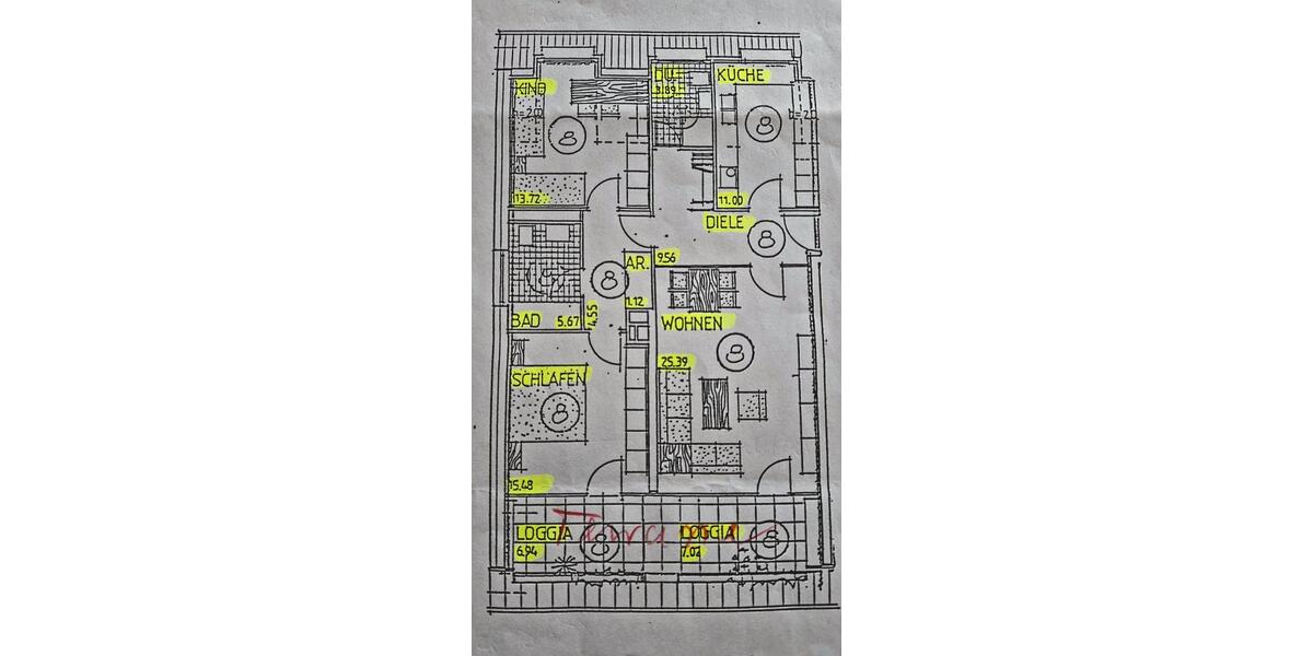 Dachgeschoßwohnung Seelze - 3 Zimmer, 95 m&sup2;, 1.045&euro; | Angebot:26415946