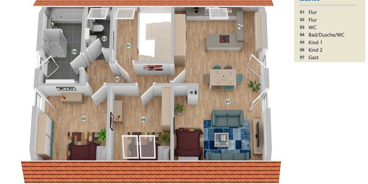 KFW-55 Wohnung mit Doppelgarage - Etagenwohnung Sarstedt Sarstedt | Angebot:25215177