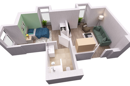 Wohnung Bad Nenndorf - 2 Zimmer, 31 m&sup2;, 1.183&euro; | Angebot:25790283