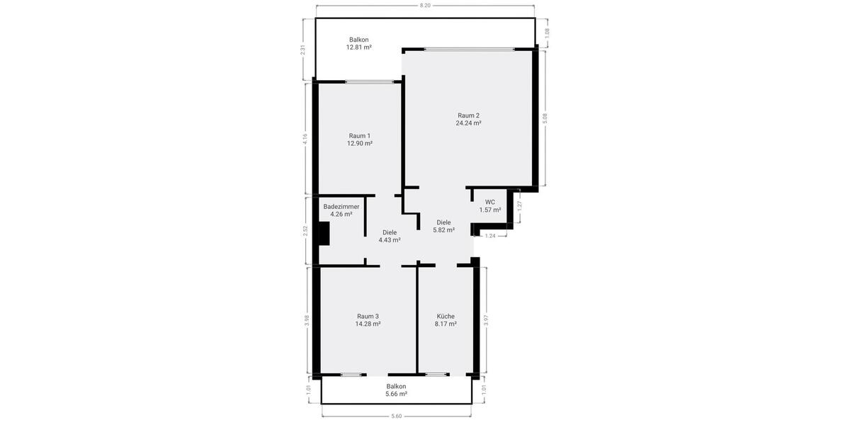 Etagenwohnung Garbsen Berenbostel - 3 Zimmer, 84 m&sup2;, 1.200&euro; | Angebot:25362167