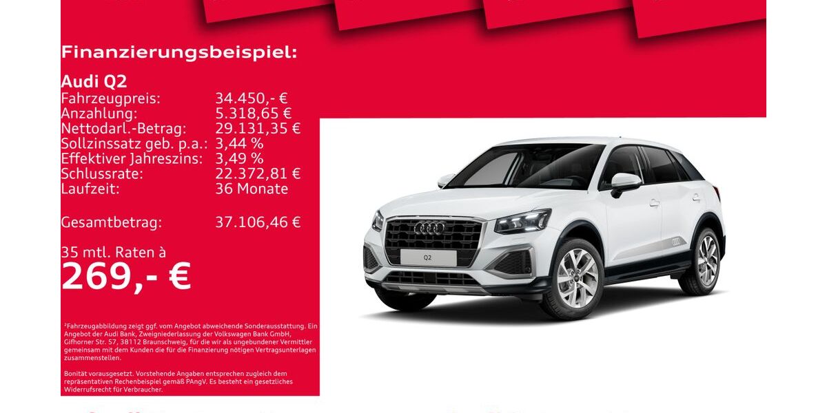 Audi Q2 8.765 km 33.450 &euro; Hannover 30179