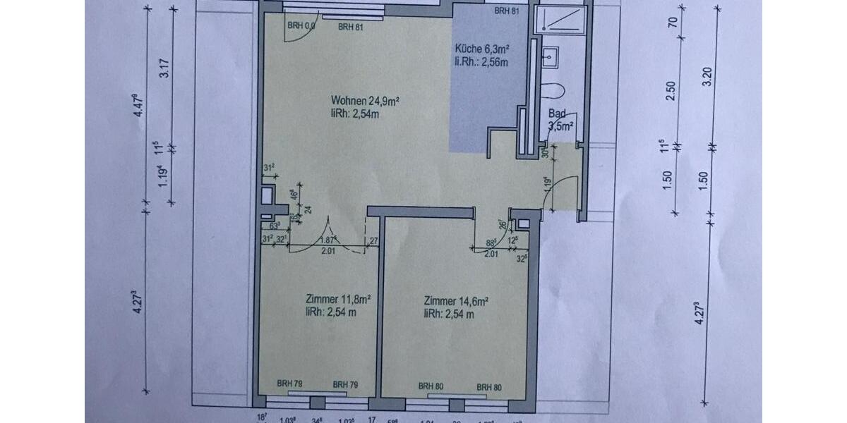 Etagenwohnung Hannover Vahrenwald-List - 3 Zimmer, 63 m&sup2;, 950&euro; | Angebot:25982608
