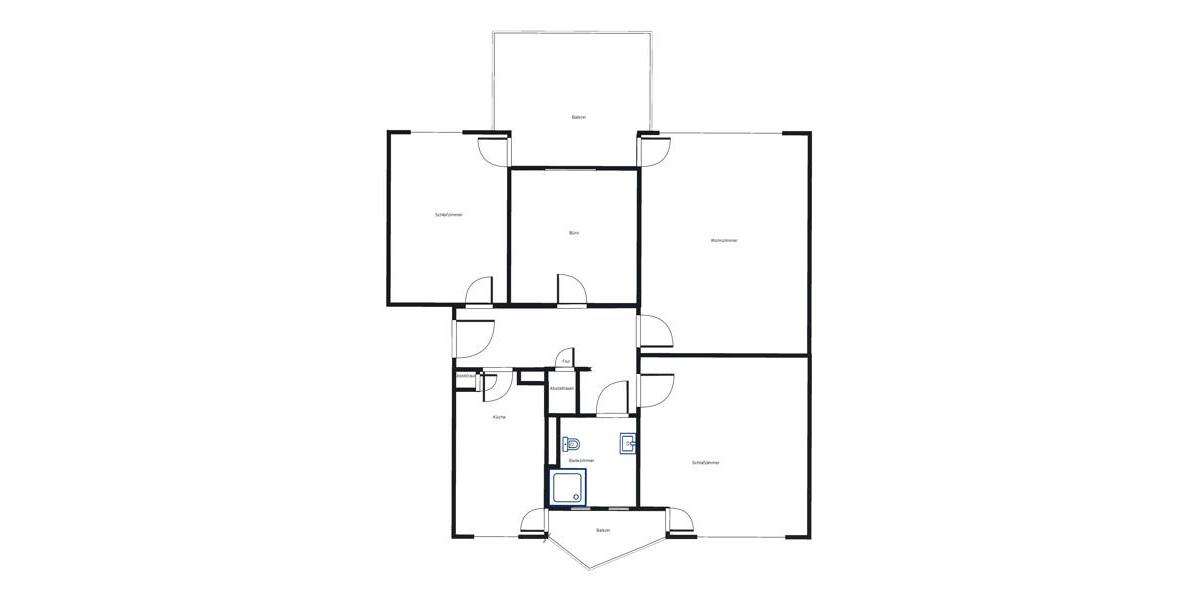 Etagenwohnung Hannover Herrenhausen-Stöcken - 4 Zimmer, 85 m&sup2;, 955&euro; | Angebot:25882028