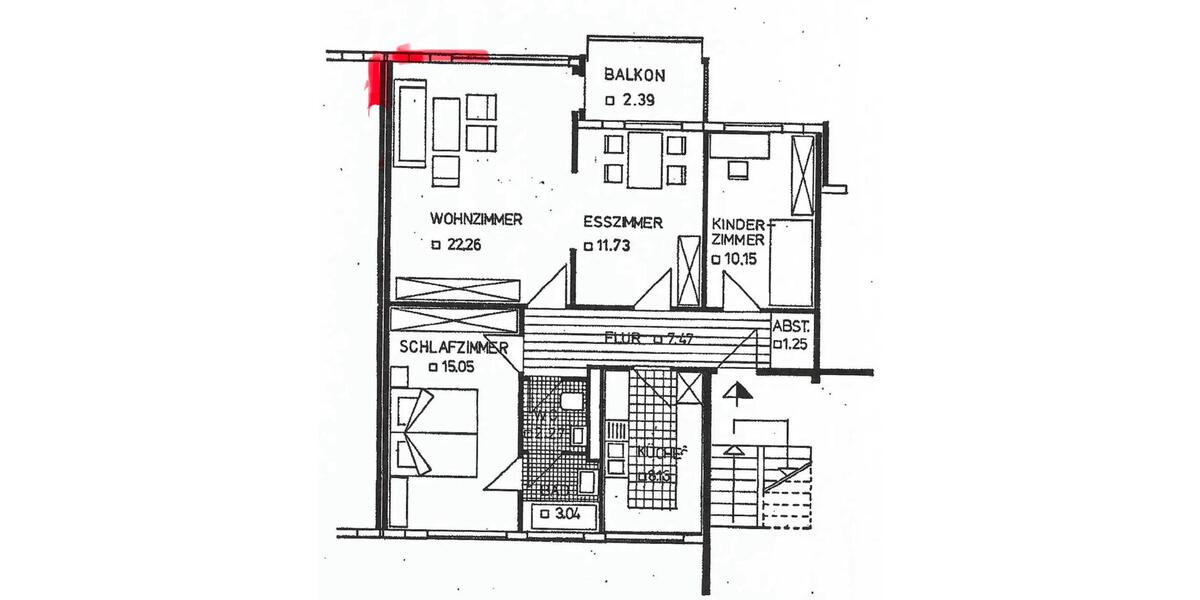 Etagenwohnung Isernhagen - 4 Zimmer, 84 m&sup2;, 250.000&euro; | Angebot:27167682