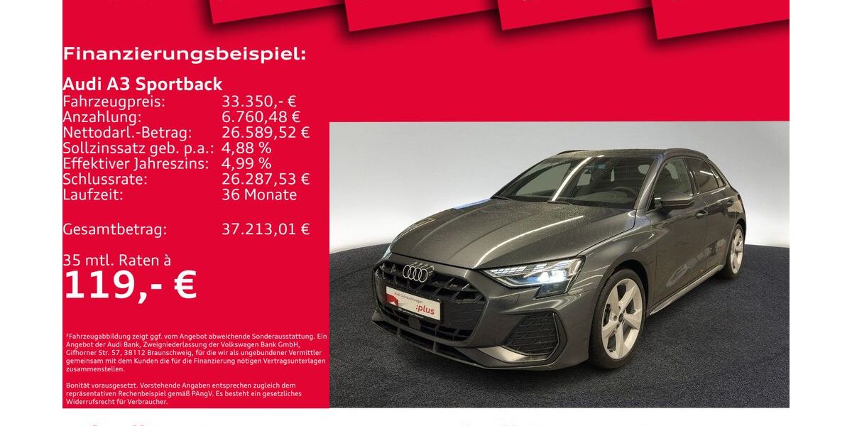 Audi A3 5.635 km 33.450 &euro; Hannover 30179