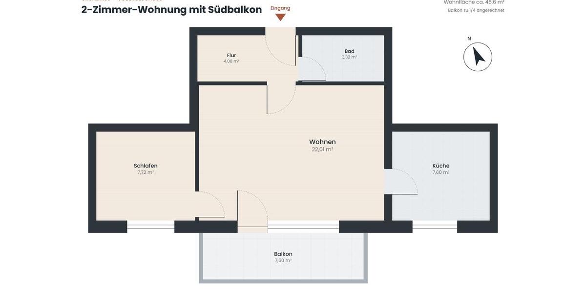 Etagenwohnung Langenhagen Engelbostel - 2 Zimmer, 47 m&sup2;, 119.000&euro; | Angebot:27440839
