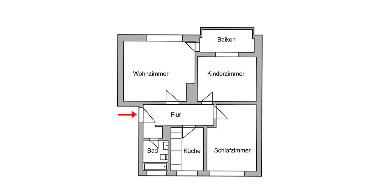 Etagenwohnung Hannover Bothfeld-Vahrenheide - 3 Zimmer, 64 m&sup2;, 215.000&euro; | Angebot:24680175